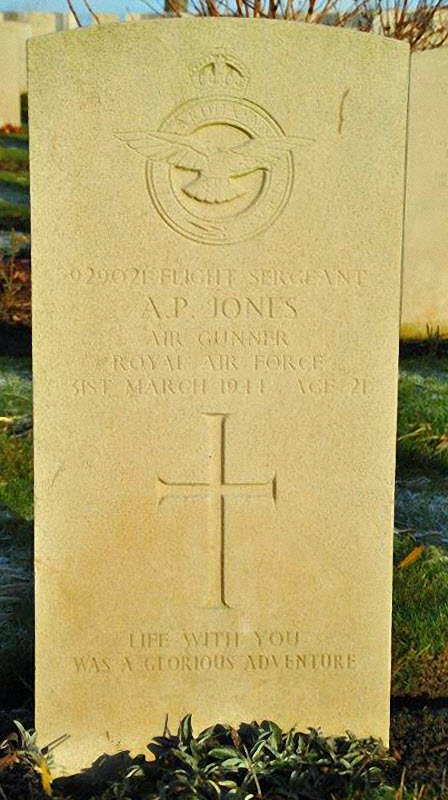 F/Sgt Albert Patrick Jones<br/><br /><br />died March 31st, 1944